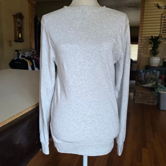 Divided Gray Long Sleeve Crew Neck Sweatshirt Comfy Everyday Casual Top xs - Picture 1 of 8